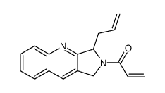 1-(3-allyl-1,3-dihydro-2H-pyrrolo[3,4-b]quinolin-2-yl)prop-2-en-1-one Structure