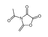 4,5-Oxazolidinedione, 3-acetyl-2-methylene- (9CI) Structure