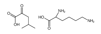 L-lysine mono(4-methyl-2-oxovalerate)结构式