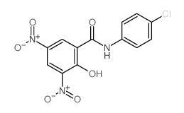 Benzamide,N-(4-chlorophenyl)-2-hydroxy-3,5-dinitro- picture