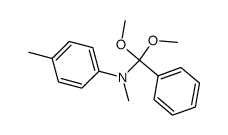 N-(dimethoxy(phenyl)methyl)-N,4-dimethylaniline Structure