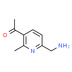 Ethanone, 1-[6-(aminomethyl)-2-methyl-3-pyridinyl]- (9CI)结构式