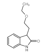 3-(2-乙氧基乙基)-1,3-二氢吲哚-2-酮结构式