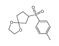 1,1-ethylenedioxy-3-(p-toluenesulfonyl)cyclopentane结构式