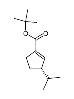 tert-butyl (S)-3-(1'-methylethyl)cyclopentene-1-carboxylate Structure