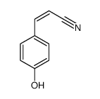 3-(4-hydroxyphenyl)prop-2-enenitrile结构式