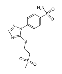 5-[[2-(methylsulfonyl)ethyl]thio]-1-(4-sulfamoylphenyl)-1,2,3,4-tetrazole Structure