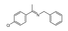 N-benzyl-1-(4-chlorophenyl)ethanimine结构式