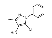 5-chloro-3-methyl-1-phenyl-1H-pyrazol-4-ylamine Structure