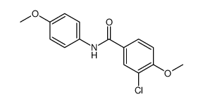 Benzamide, 3-chloro-4-methoxy-N-(4-methoxyphenyl) Structure