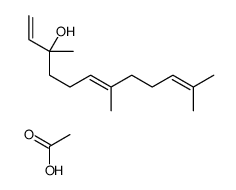 acetic acid,3,7,11-trimethyldodeca-1,6,10-trien-3-ol Structure