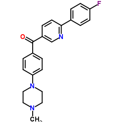 [6-(4-FLUOROPHENYL)-3-PYRIDINYL][4-(4-METHYLPIPERAZINO)PHENYL]METHANONE Structure