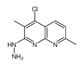 1-(5-chloro-2,6-dimethyl-1,8-naphthyridin-7-yl)hydrazine Structure