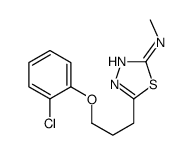 5-[3-(2-chlorophenoxy)propyl]-N-methyl-1,3,4-thiadiazol-2-amine Structure