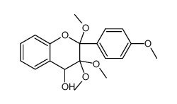 2,3,3,4'-tetramethoxyflavan-4-ol Structure