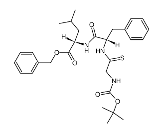 Boc-Glyt-Phe-Leu-OBzl结构式