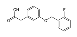 2-(3-((2-Fluorobenzyl)oxy)phenyl)acetic acid structure