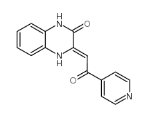 3-(2-氧代-2-吡啶-2-亚乙基)-3,4-二氢-1H-喹噁啉-2-酮结构式