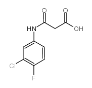 3-(3-chloro-4-fluoroanilino)-3-oxopropanoic acid Structure