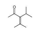 3-Penten-2-one, 4-methyl-3-(1-methylethyl) Structure