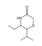 5-ETHYL-6-ISOPROPYLTHIOMORPHOLIN-3-ONE structure