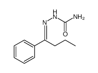 Hydrazinecarboxamide, 2-(1-phenylbutylidene) Structure