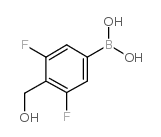 3,5-Difluoro-4-(hydroxymethyl)phenylboronic acid structure