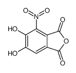 5,6-dihydroxy-4-nitro-2-benzofuran-1,3-dione Structure