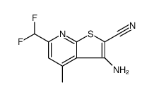 3-Amino-6-(difluoromethyl)-4-methylthieno[2,3-b]pyridine-2-carbonitrile picture