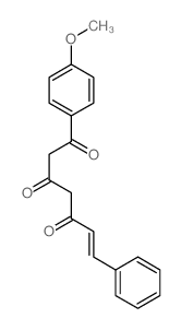 (E)-1-(4-methoxyphenyl)-7-phenyl-hept-6-ene-1,3,5-trione Structure