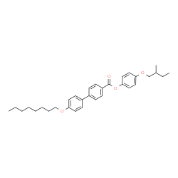 4'-(Octyloxy)biphenyl-4-carboxylic acid 4-(2-methylbutoxy)phenyl ester结构式