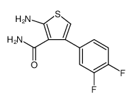 3-Thiophenecarboxamide, 2-amino-4-(3,4-difluorophenyl) structure