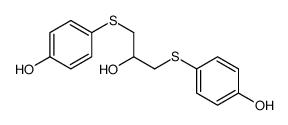 4-[2-hydroxy-3-(4-hydroxyphenyl)sulfanylpropyl]sulfanylphenol结构式