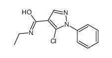 5-chloro-N-ethyl-1-phenylpyrazole-4-carboxamide结构式