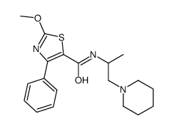 2-methoxy-4-phenyl-N-(1-piperidin-1-ylpropan-2-yl)-1,3-thiazole-5-carboxamide Structure