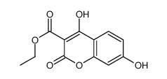 ethyl 4,7-dihydroxy-2-oxochromene-3-carboxylate Structure