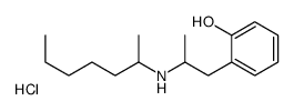 2-[2-(heptan-2-ylamino)propyl]phenol,hydrochloride Structure