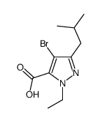 4-BROMO-1-ETHYL-3-(2-METHYLPROPYL)-1H-PYRAZOLE-5-CARBOXYLIC ACID picture