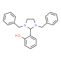 2-(1,3-Dibenzyl-2-imidazolidinyl)phenol Structure