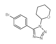 5-(4-溴苯基)-1-(四氢-2H-吡喃-2-基)四唑结构式