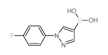 1-(4-Fluorophenyl)-1H-pyrazol-4-ylboronic acid Structure