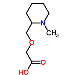 [(1-Methyl-2-piperidinyl)methoxy]acetic acid结构式