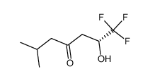 (R)-1,1,1-Trifluoro-2-hydroxy-6-methyl-heptan-4-one结构式