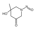 5-Hydroxy-5-methyl-1-nitroso-3-piperidinone结构式