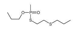 1-[methyl(2-propylsulfanylethylsulfanyl)phosphoryl]oxypropane结构式