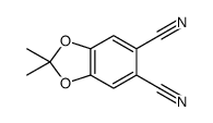 2,2-dimethyl-1,3-benzodioxole-5,6-dicarbonitrile Structure