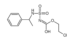 2-chloroethyl N-(1-phenylethylsulfamoyl)carbamate Structure