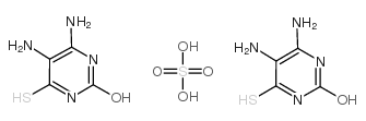 4,5-二氨基-2-羟基-6-疏基嘧啶半盐酸盐结构式