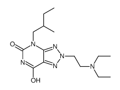 2-[2-(diethylamino)ethyl]-4-(2-methylbutyl)triazolo[4,5-d]pyrimidine-5,7-dione Structure