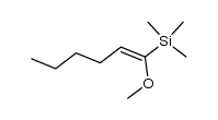 (1-methoxyhex-1-en-1-yl)trimethylsilane Structure